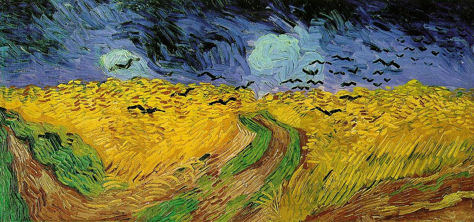 Wheatfield with Crows